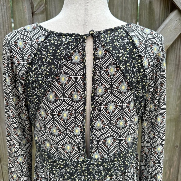 Free People Tops Free People Rolling Hills Print Bell Sleeve Flowy Blouse - Picture 11 of 12